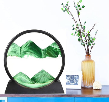 Liquid Motion Display Flowing Rotating Sand Frame