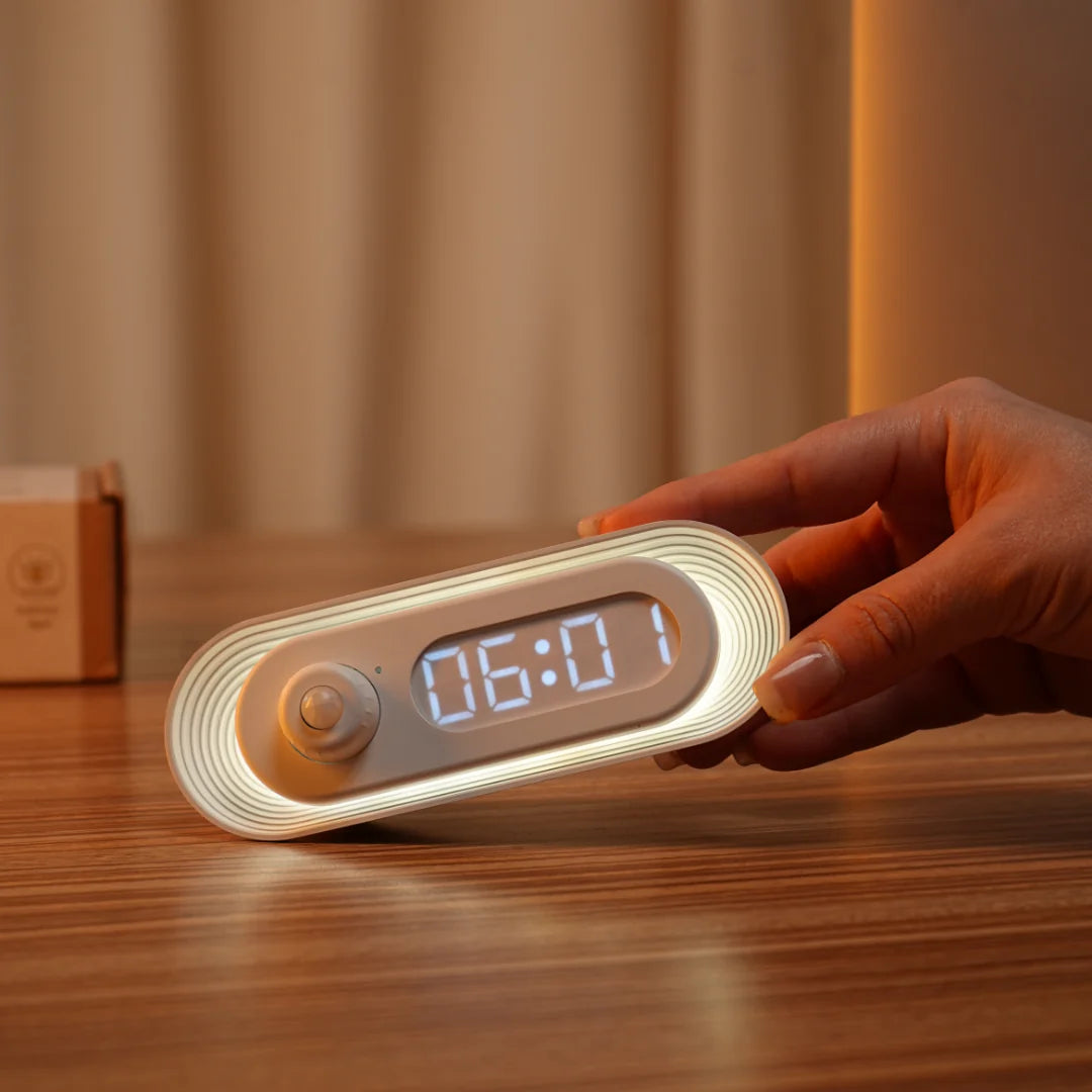 Body Motion-Sensitive Clock Magnetic Night Light