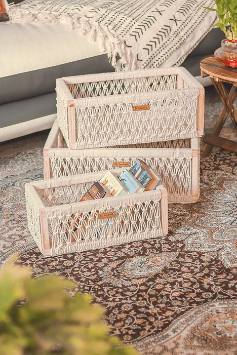 Boho Box Organisers - Set of 3