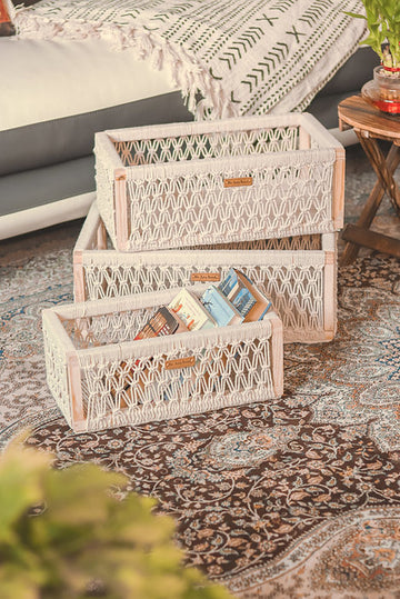 Boho Box Organisers - Set of 3