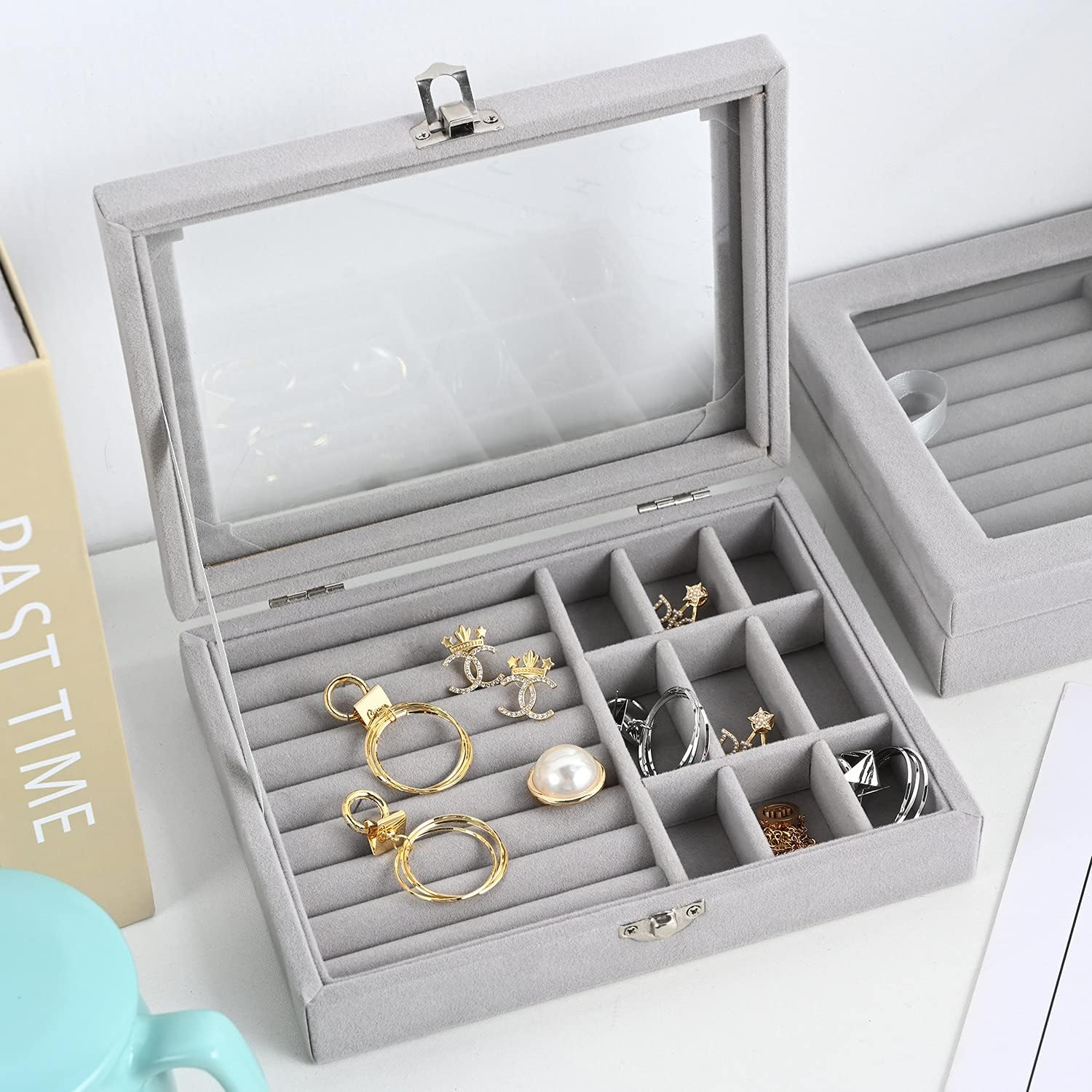Jewellery Organiser Box Velvet for Girls