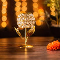 Leaf Shape Crystal Tea Light Holder-whatashop