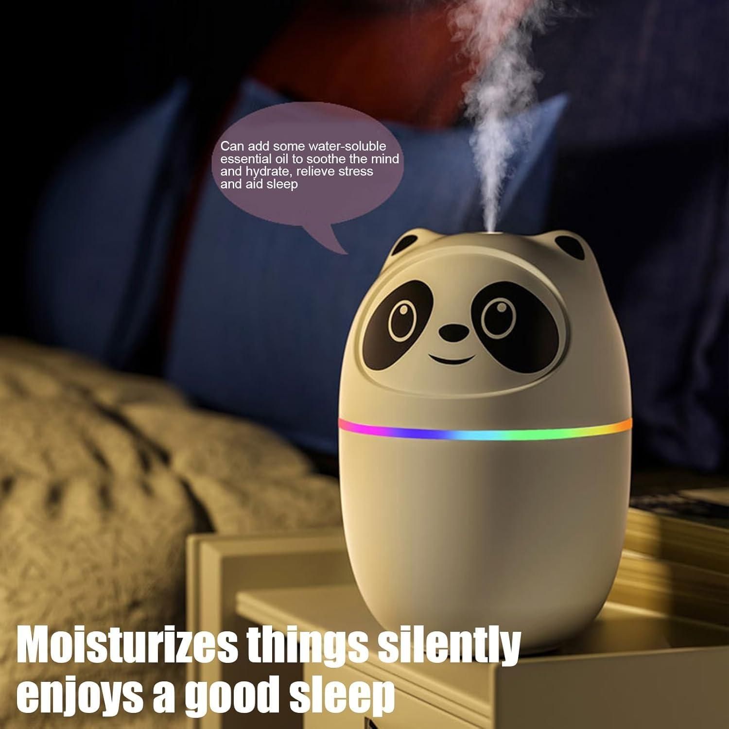 Mini Cute Panda Cool Mist Humidifier by what a shop.