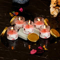 Scented Rose Mini Jar Candle Set of 5 - what a shop1