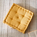 Tufted Floor Cushion - Mustard Yellow01